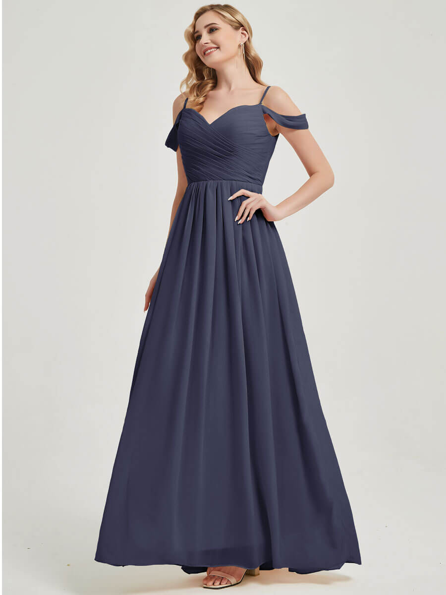 Stormy Pleated Pleated Bridesmaid Dress Ellen