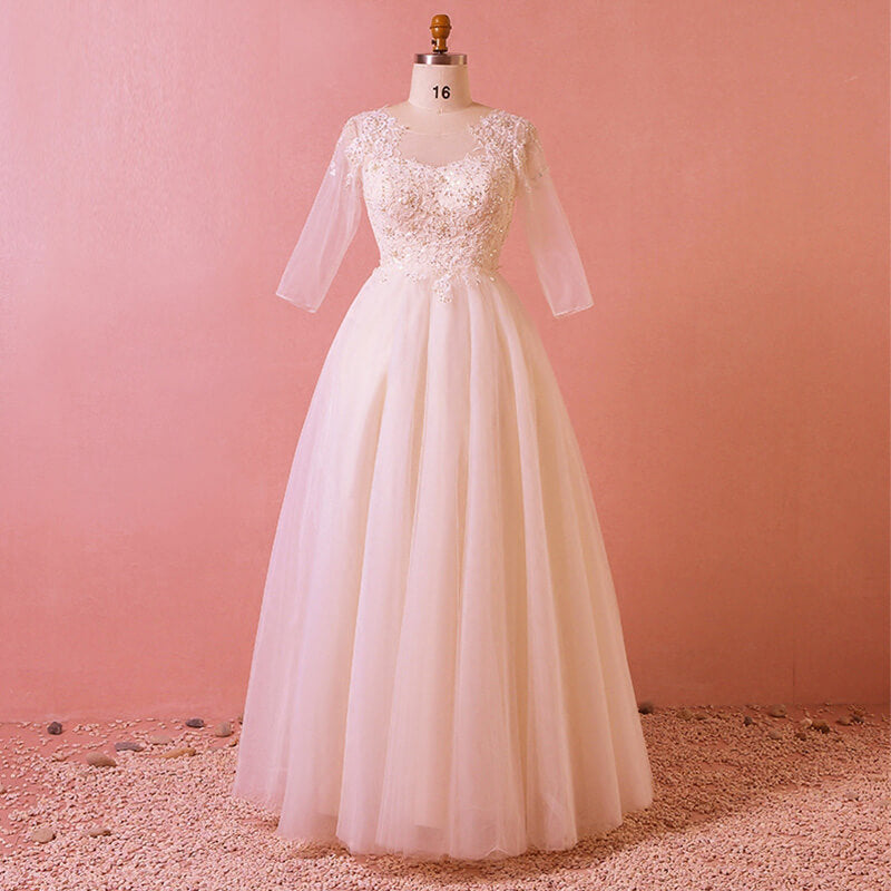 Beaded Bridal Gown for Plus Size Women