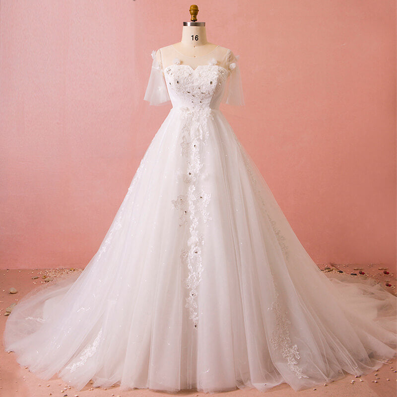 Elegant Wedding Bridal For Plus Size Female