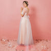 [Plus Size] Champagne Sheer Sweetheart Tulle Flowing Bridal Dresses