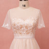 [Plus Size] Champagne Sheer Sweetheart Tulle Flowing Bridal Dresses