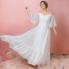 [Plus Size] Flowing Polka Dot Chiffon Bridal Dresses