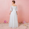 [Plus Size] Flowing Polka Dot Chiffon Bridal Dresses