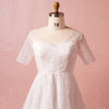 [Plus Size] Stripes Printed Destination Midi Wedding Dress