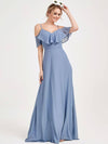Zola Slate Blue CONVERTIBLE Bridesmaid Dress