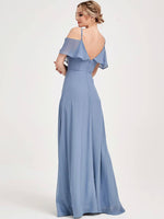 Slate Blue CONVERTIBLE Bridesmaid Dress ZOLA