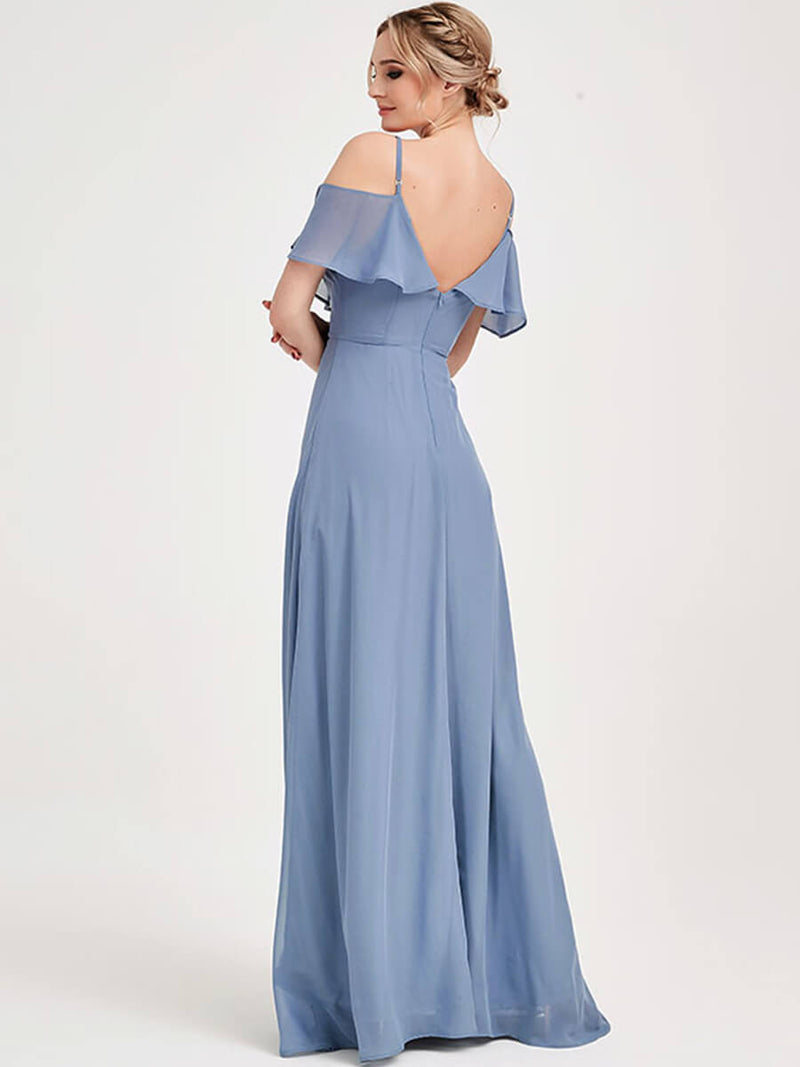 Slate Blue CONVERTIBLE Bridesmaid Dress-ZOLA
