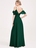 Emerald Green 1 Of 3 Ways Short Sleeve Chiffon Bridesmaid Dress