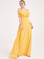 Mustard Yellow CONVERTIBLE Bridesmaid Dress-ZOLA