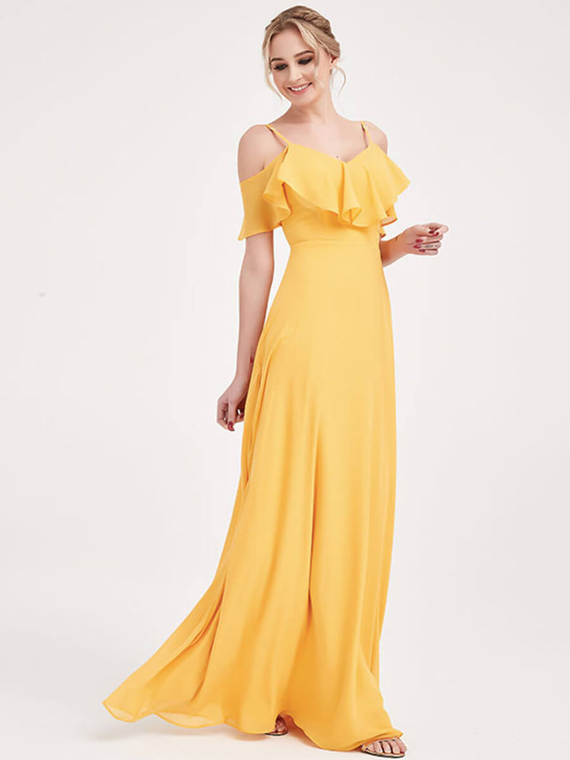 Mustard Yellow CONVERTIBLE Bridesmaid Dress-ZOLA