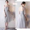 [Final Sale] Dusty Rose Scoop Neck Mix Match Midi Bridesmaid Dresses