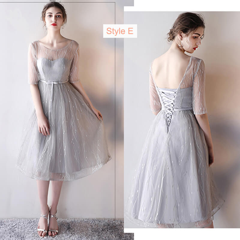 [Final Sale] Dusty Rose Scoop Neck Mix Match Midi Bridesmaid Dresses