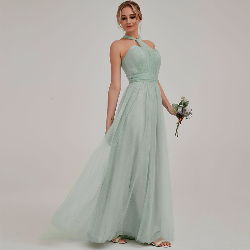 Sage Green MULTI WAY Sweetheart Tulle Bridesmaid Dress Sage Green / XS / N0-2 Sage Green MULTI WAY Sweetheart Tulle Bridesmaid Dress Sage Green / XS / N0-2