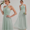 Sage Green Multi Ways Wrapping Convertible Bridesmaid Dress Strapless Sweetheart Tulle A-line Gown For Bridesmaid Party-Alice