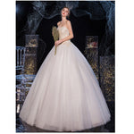 Sweetheart Beaded Tulle Overlay Bridal Gown