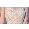 Sweetheart Beaded Tulle Overlay Bridal Gown