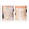 Sweetheart Beaded Tulle Overlay Bridal Gown