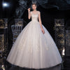 White Lace Flower V Cutting Sleeveless Wedding Gown