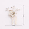 Flower Wedding Hair Ornament With Rhinestones