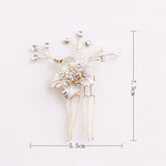 Flower Wedding Hair Ornament With Rhinestones