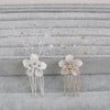Flower Wedding Hair Ornament With Rhinestones