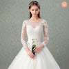 [Final Sale] Delicate Lace Tulle Cut Out Back Wedding Gown