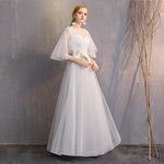 [Final Sale] Dotted Butterfly Sleeves Mix Matched Bridal Dress