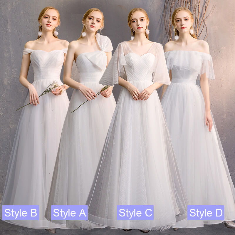 [Final Sale] Dotted Butterfly Sleeves Mix Matched Bridal Dress