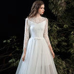 Multi-Ways Lace Detachable Tulle Skirt Bridal Shooting Dress