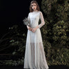 Multi-Ways Lace Detachable Tulle Skirt Bridal Shooting Dress
