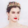 Dazzling Wedding Earrings and Tiaras Crown Set With Rhinestones