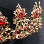 Dazzling Wedding Earrings and Tiaras Crown Set With Rhinestones