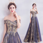 Short Sleeves Sweetheart Neckline Embroidery Formal Gown