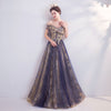 Sweetheart Neckline Floor Length Gold Beading Embroidery Formal Gown
