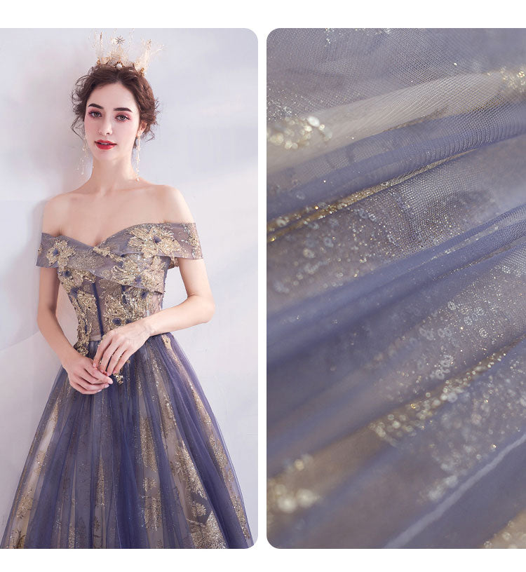 Tulle And Sequin Fabric Formal Gown