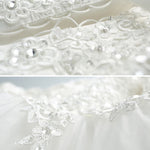 Stand Collar Hollowed Back Sleeveless Beaded Wedding Gown