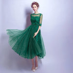 Graceful/ Vintage Style Half Sleeves Lace Appliqués Dresses