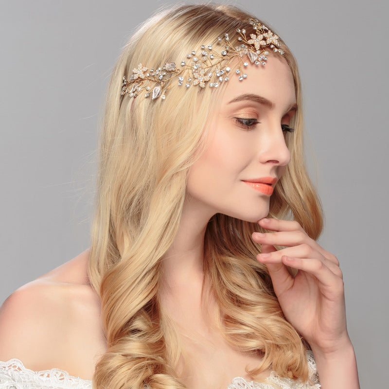 Alloy Sash Wedding Hair Ornament With Rhinestones