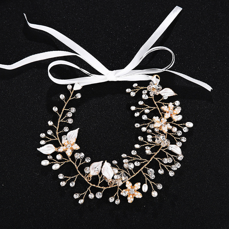 Alloy Sash Wedding Hair Ornament With Rhinestones
