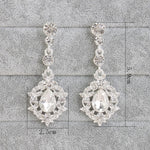 Delicate Wedding Earrings with Rhinestones