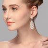 Delicate Wedding Earrings with Rhinestones