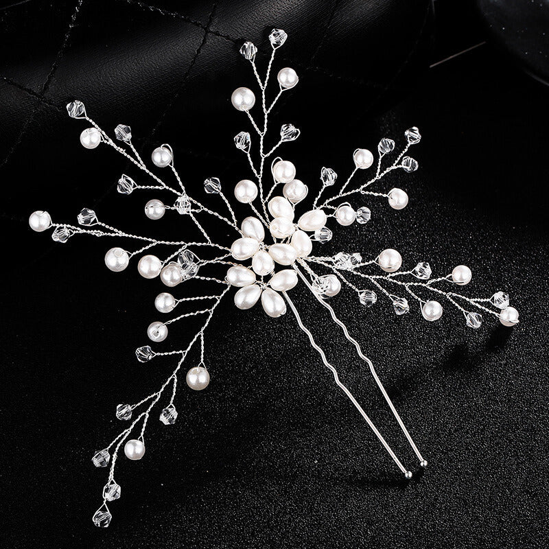 Wedding Hair Ornament Pin With Pearls