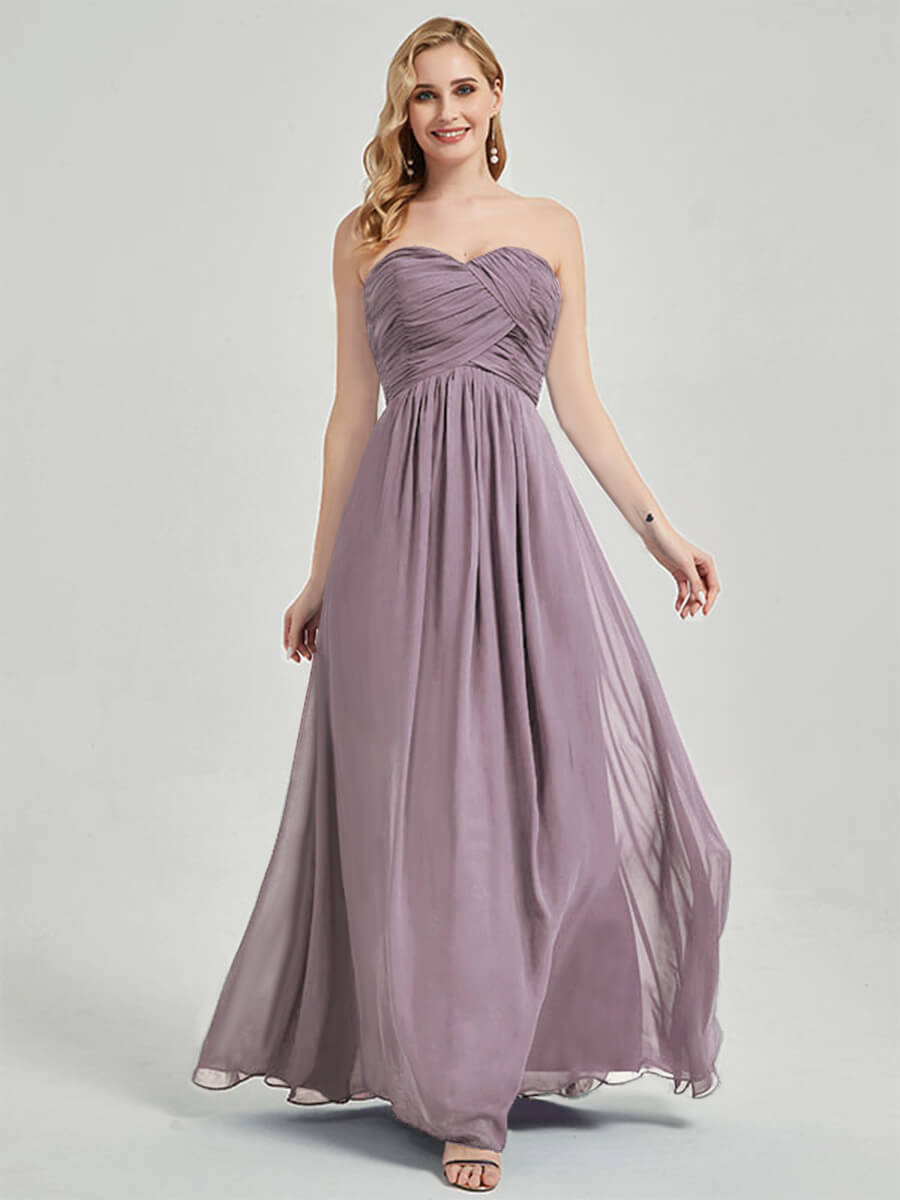 Dusk Strapless Maternity Bridesmaid Dress-Leela