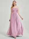 Mauve Strapless Maternity Bridesmaid Dress-Leela