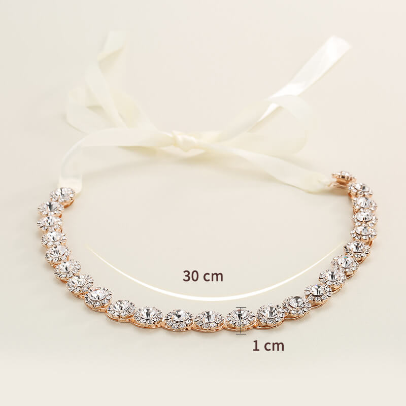 Flowers Crystal Satin Bridal Sash Wedding Belt for Brides