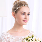 Sun Flowers Crystal Satin Wedding Hair Sash Belt for Brides