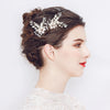 Amazing Alloy Wedding Hair Ornament Comb With Pearls & Rhinestones