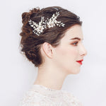 Amazing Alloy Wedding Hair Ornament Comb With Pearls & Rhinestones
