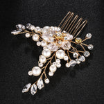 Amazing Alloy Wedding Hair Ornament Comb With Pearls & Rhinestones