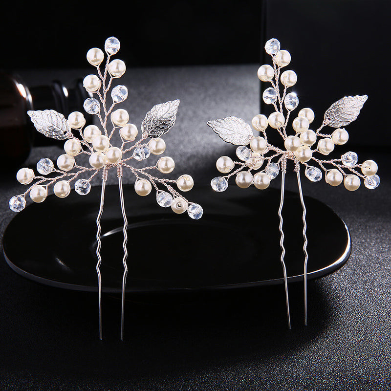 Wedding Hair Ornament Pin With Pearls